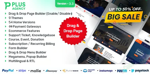 PlusAgency (v3.4) Multipurpose Website CMS