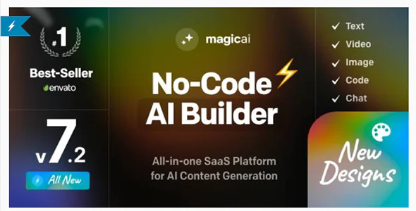 MagicAI - OpenAI Content, Text, Image, Chat, Code Generator as SaaS 7.3