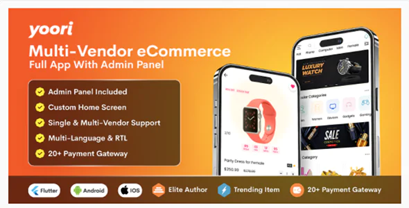 YOORI Single & Multi-Vendor Marketplace