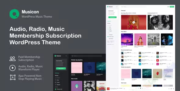 Musicon v4.4 WordPress Membership Music Theme
