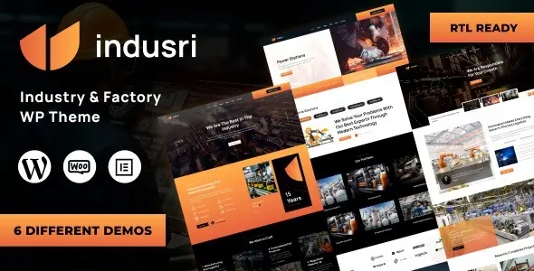Indusri v1.0.9 Industry & Factory WordPress Theme
